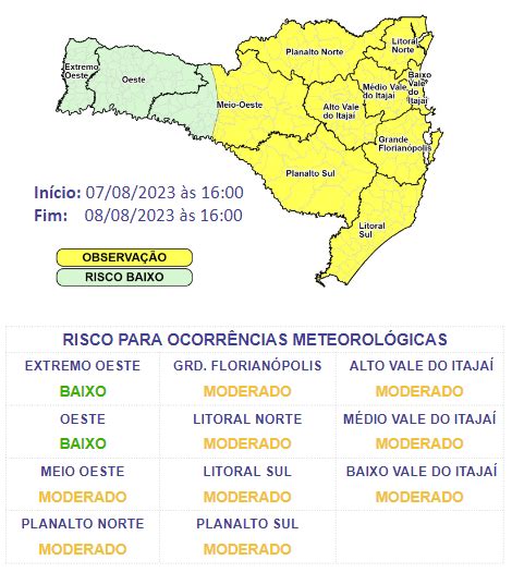 Mudan A No Tempo Sc Tem Chuva E Queda Acentuada Nas Temperaturas