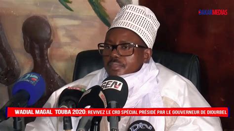 Wadial Magal Touba 2020 Crd SpÉcial PrÉsidÉ Par Le Gouverneur De