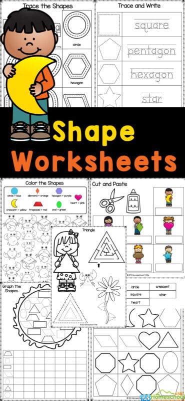 Shapes Worksheets And Flashcards Guruparents Worksheets Library