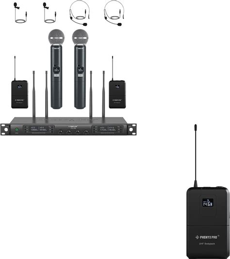 Amazon Phenyx Pro Quad Wireless Microphone System PTU 7000 2H2B