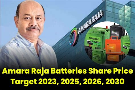 Amara Raja Batteries Share Price Target 2023 2025 2026 2030 CRYPTO