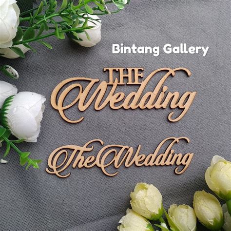 Jual The Wedding Kayu MDF Chipboard Shopee Indonesia