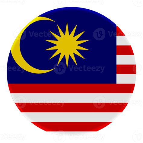 3d Flag Of Malaysia On Avatar Circle 18880402 Png