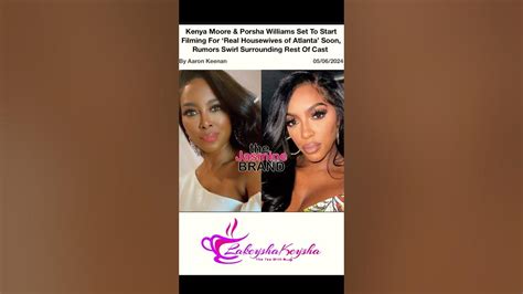 Kenya Moore And Porsha Williams Set To Start Filming Rhoa Porshawilliams Kenyamoore Rhoa Youtube