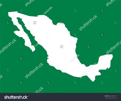 Mexico Map Stock Vector Royalty Free 223682557 Shutterstock