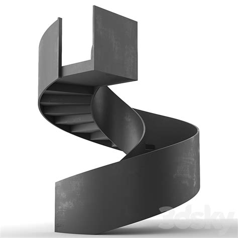 3ds Max Spiral Staircase 7 3ds Max