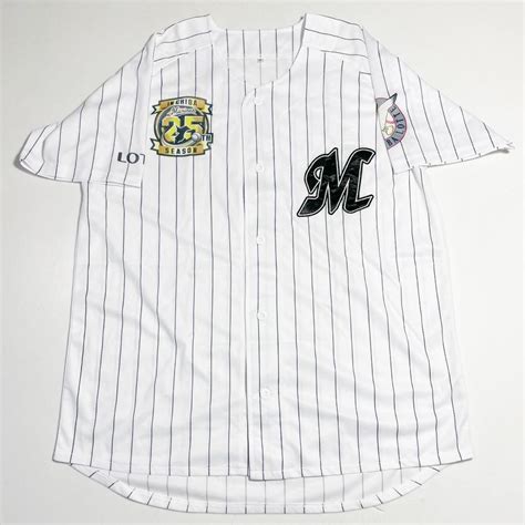 千葉ロッテマリーンズ Lotte Marines オフィシャル Official Npb 日本プロ野球機構 25周年 ユニフォーム フリー