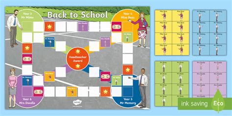 Ks2 First Day Of School Board Game Twinkl Teacher Made