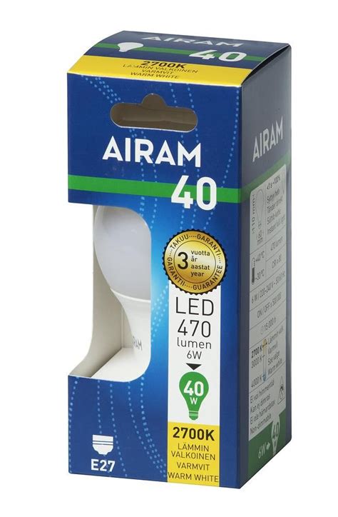 Airam Led Classic Lamppu E K Lm Mikrokulma Verkkokauppa