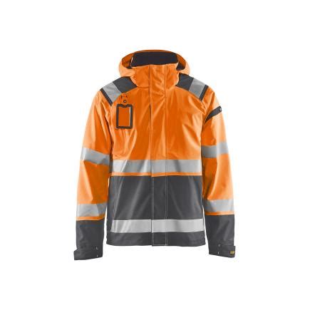 Blaklader Veste Hardshell Stretch D Haute Visibilit Orange Gris