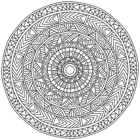 Hard Geometric Coloring Pages