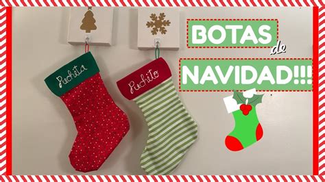 BOTAS DE NAVIDAD Fáciles de hacer YouTube