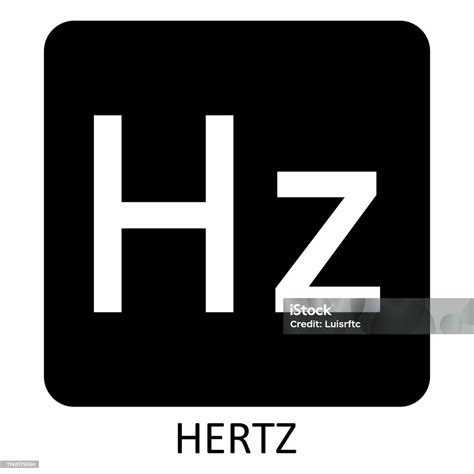 Hertz Symbol Illustration Stock Illustration - Download Image Now ...