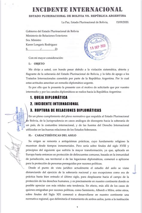 Es Falsa La Versión De Ruptura De Relaciones Diplomáticas Entre Bolivia