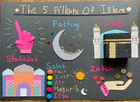 The 5 Pillars Of Islam Islamic Kids Craft Islamic Kids Activities