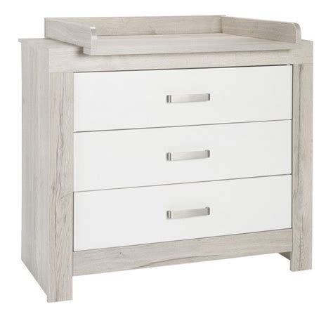 Schardt Chambre bébé Nordic Halifax lit évolutif 70x140 cm commode et