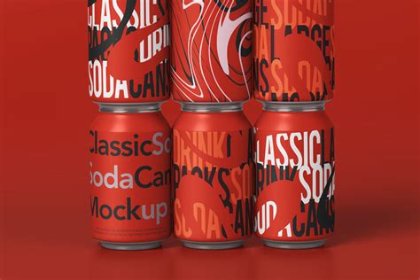 Classic Soda Can Psd Mockup Psd Mock Up Templates Pixeden