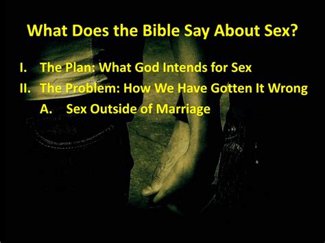 PPT What Does The Bible Say About Sex PowerPoint Presentation Free