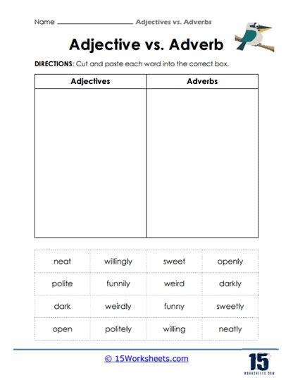 Adjectives Vs Adverbs Worksheets 15 Worksheets Library