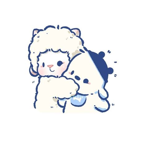 Two Teddy Bears Hugging Each Other On A White Background