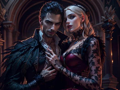 Extremely Detailed Faces K Gothic Handsome Fit Male Vampire Woman