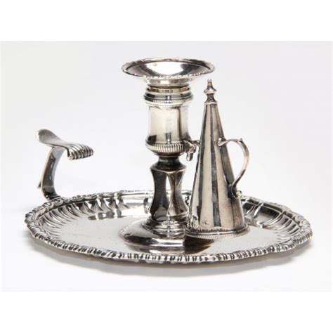 George Iii Silver Chamberstick Lot The Winter Catalogue