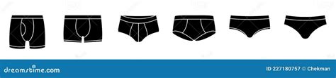 Underpants Icon Set Of Men S Underwear Icons Stock Vector