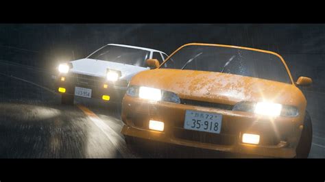 Initial D Ae Vs S Blender Cinematic Youtube