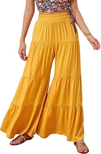 Be Stylish With The Best Wide Leg Ruffle Pants Shop Now