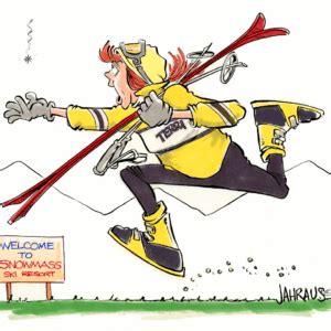 Snow Skier Cartoons | Personalized Cartoons for Snow Skiers