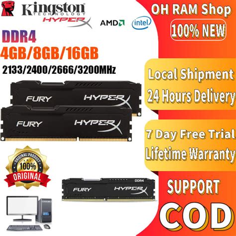 Local Stock Kingston HyperX FURY Desktop 4GB 8GB 16GB 32GB