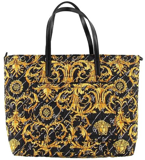 Versace Changing Bag - Black/Yellow w. Print » Cheap Shipping