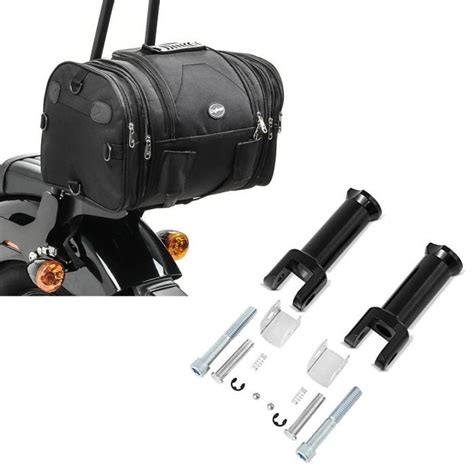 Set Hecktasche kompatibel mit Harley Softail Fat Bob 114 Gepäckrolle