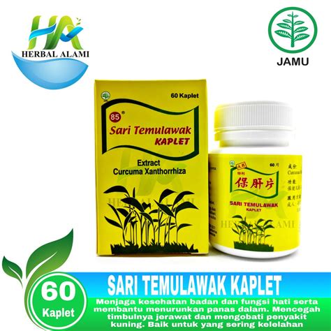 Jual Sari Temulawak 85 Kaplet Isi 60 Sari Temulawak Kaplet Obat Batu