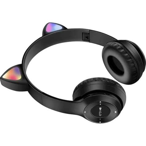 Mi7a Kablosuz Bluetooth Kedi Kulaklık Rgb LED Işıklı Sd Kart Fiyatı