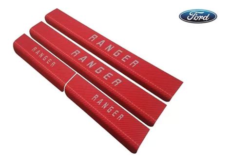 Protector Cubre Zócalos Ford Ranger Nueva Carbono Rojo en venta en