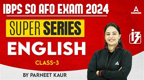 Ibps So Afo English Classes English Super Series For Ibps So