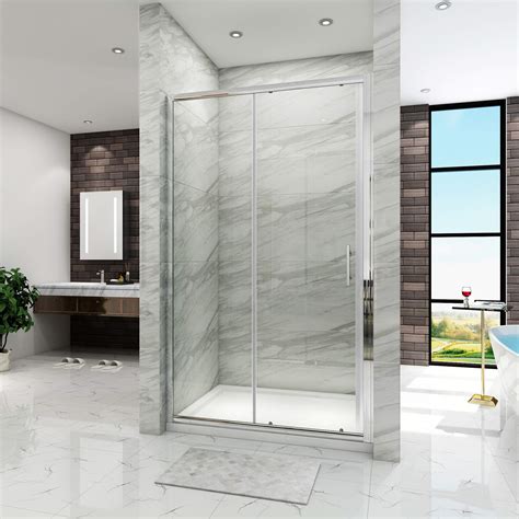 Elegant 1000mm Sliding Shower Door Enclosure Reversible 6mm Glass