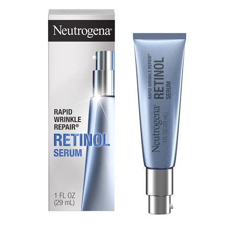 Neutrogena Rapid Wrinkle Repair Retinol Anti-Wrinkle Face Serum with Hyaluronic Acid, Daily Anti ...