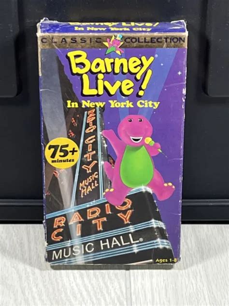 Vhs Barney Live In New York City Radio City Music Hall Vhs Video Tape