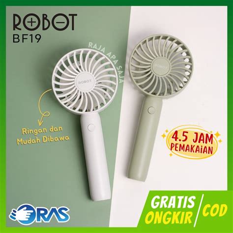 Jual Kipas Angin Kecil Mini Fan Portable Tangan Genggam USB Robot BF19