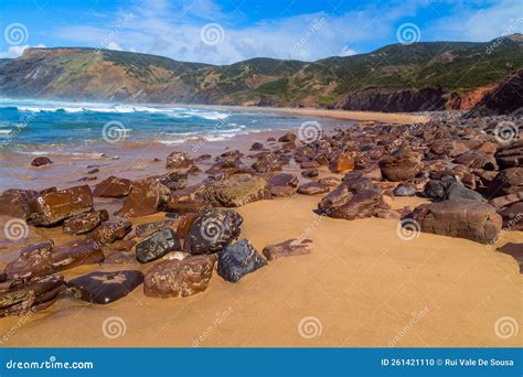 Beautiful Beach in Alentejo Stock Photo - Image of iconic, area: 261421110