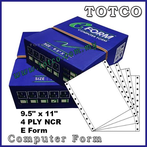 E Form Computer Form X Ply Totco Trading Sdn Bhd