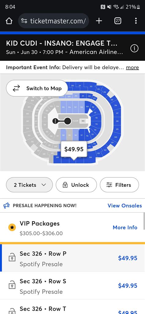 Are Dallas floor tickets sold out or is it just the pre sale tickets? : r/KidCudi