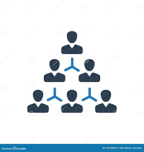 Hierarchy Employee Structure Icon Stock Vector Illustration Of