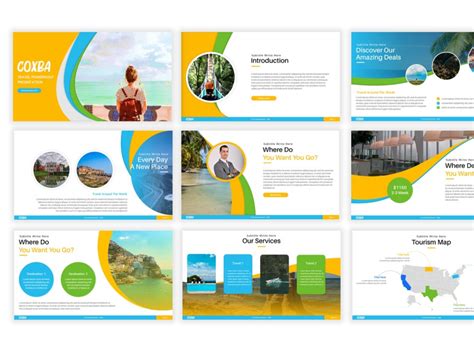 Coxba Travel PowerPoint Presentation Template By SlideStack On Dribbble