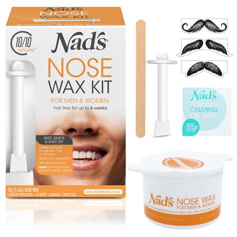 Buy Nad S Nose Wax Kit For Men Women Waxing Kit For Quick Easy