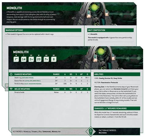 Warhammer 40K 10th Ed Necron Rules Reanimated For The New Edition