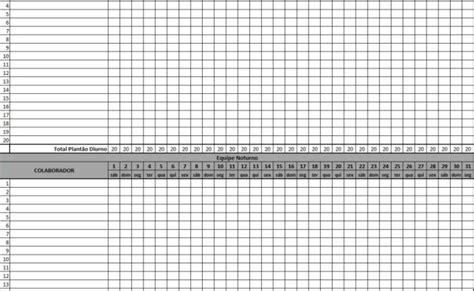 Planilha Pronta Escala De Folgas Inteligente Planilha Em Otosection