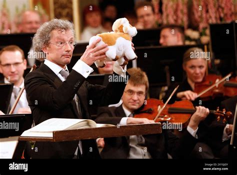 Austrian Conductor Franz Welser Most Performs During The Rehearsal Of